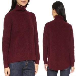 Madewell Aria Wafflestitch Turtleneck Knit Sweater